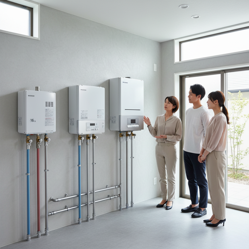 給湯器を全て交換する費用はいくらですか？号数や機能による違いに関する画像
