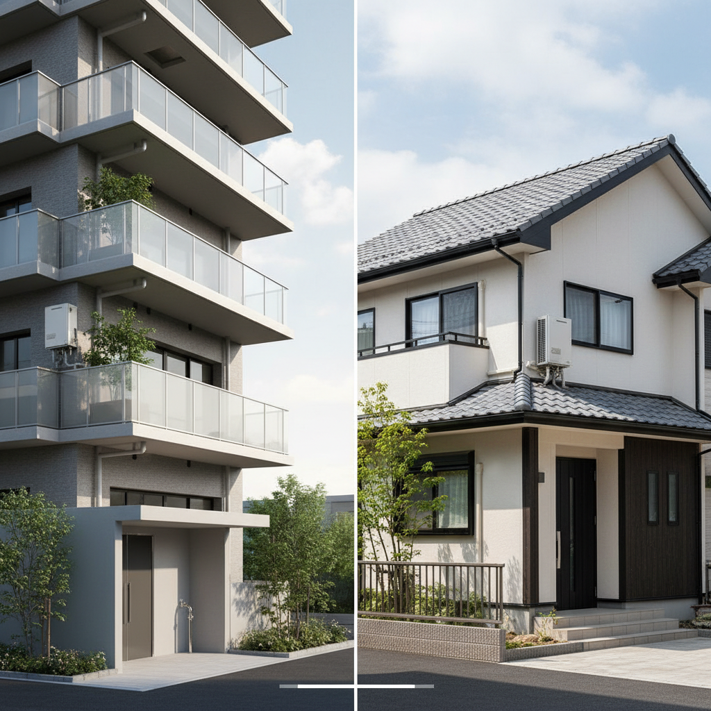 【住居別】マンションと戸建ての費用相場比較に関する画像
