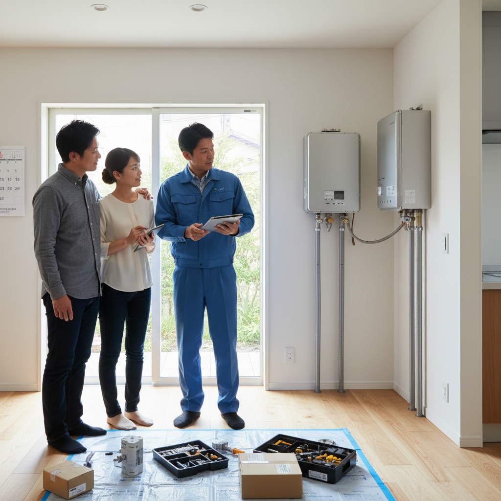 給湯器交換は何日かかる？【依頼から完了まで】に関する画像