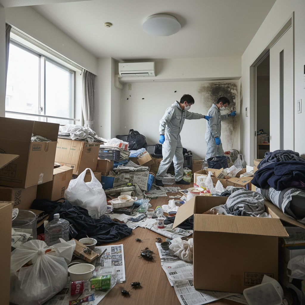 「部屋が汚い」状況で業者が懸念する3つのポイントに関する画像