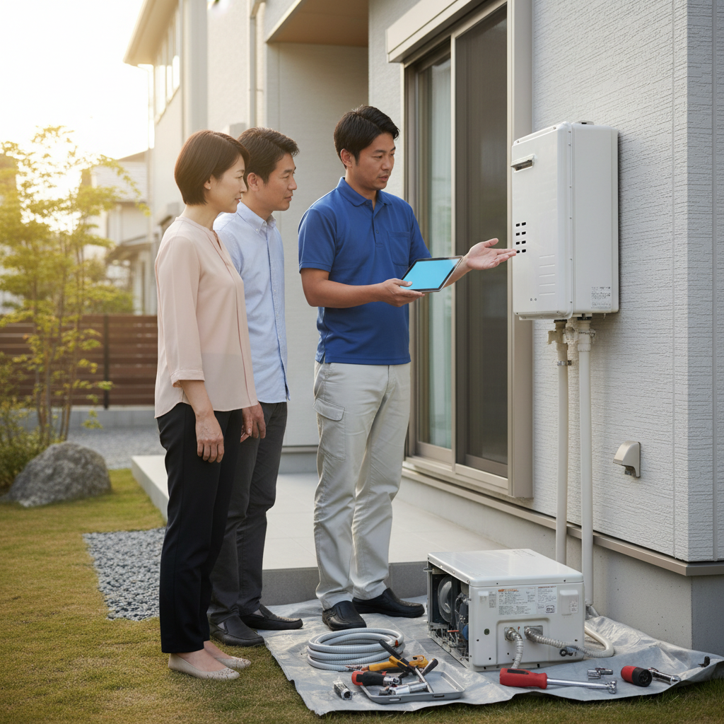 給湯器交換の工事費の内訳と相場に関する画像