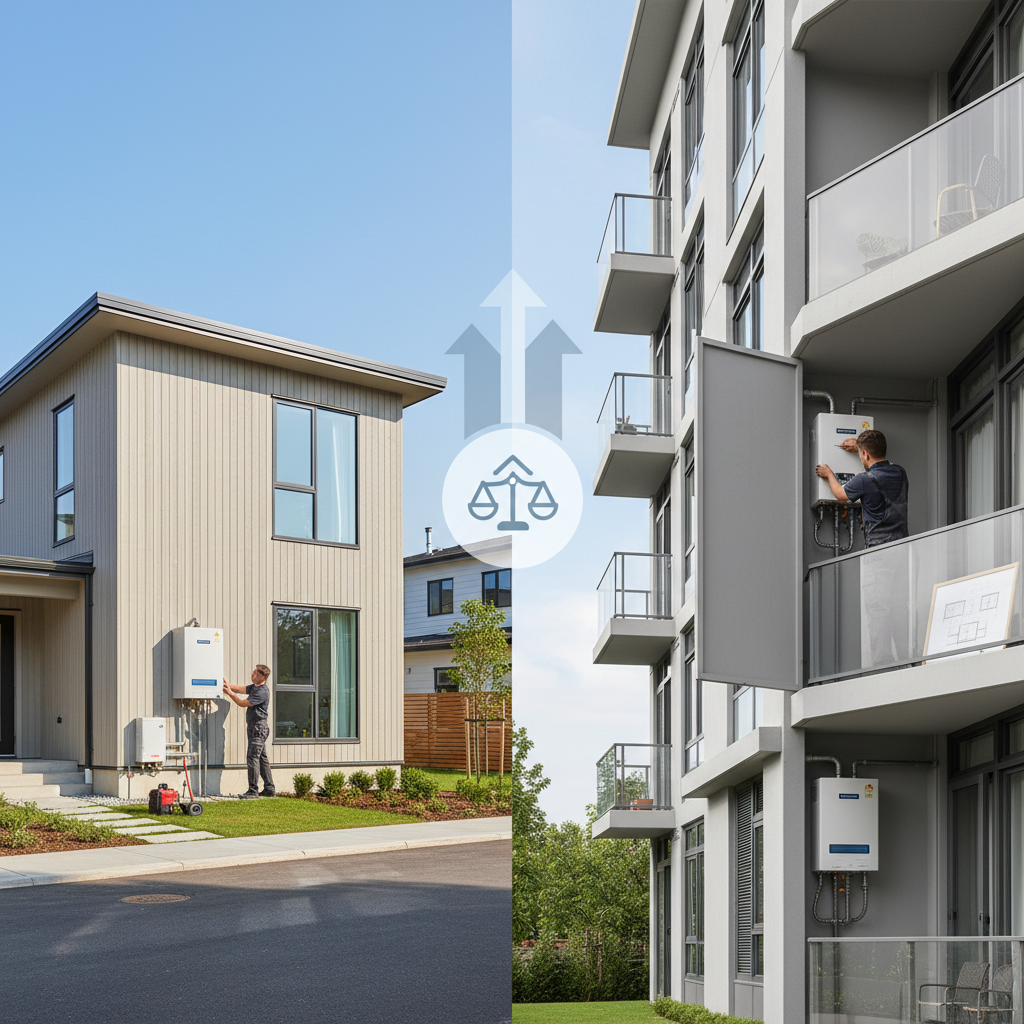 戸建てとマンションでの費用比較に関する画像