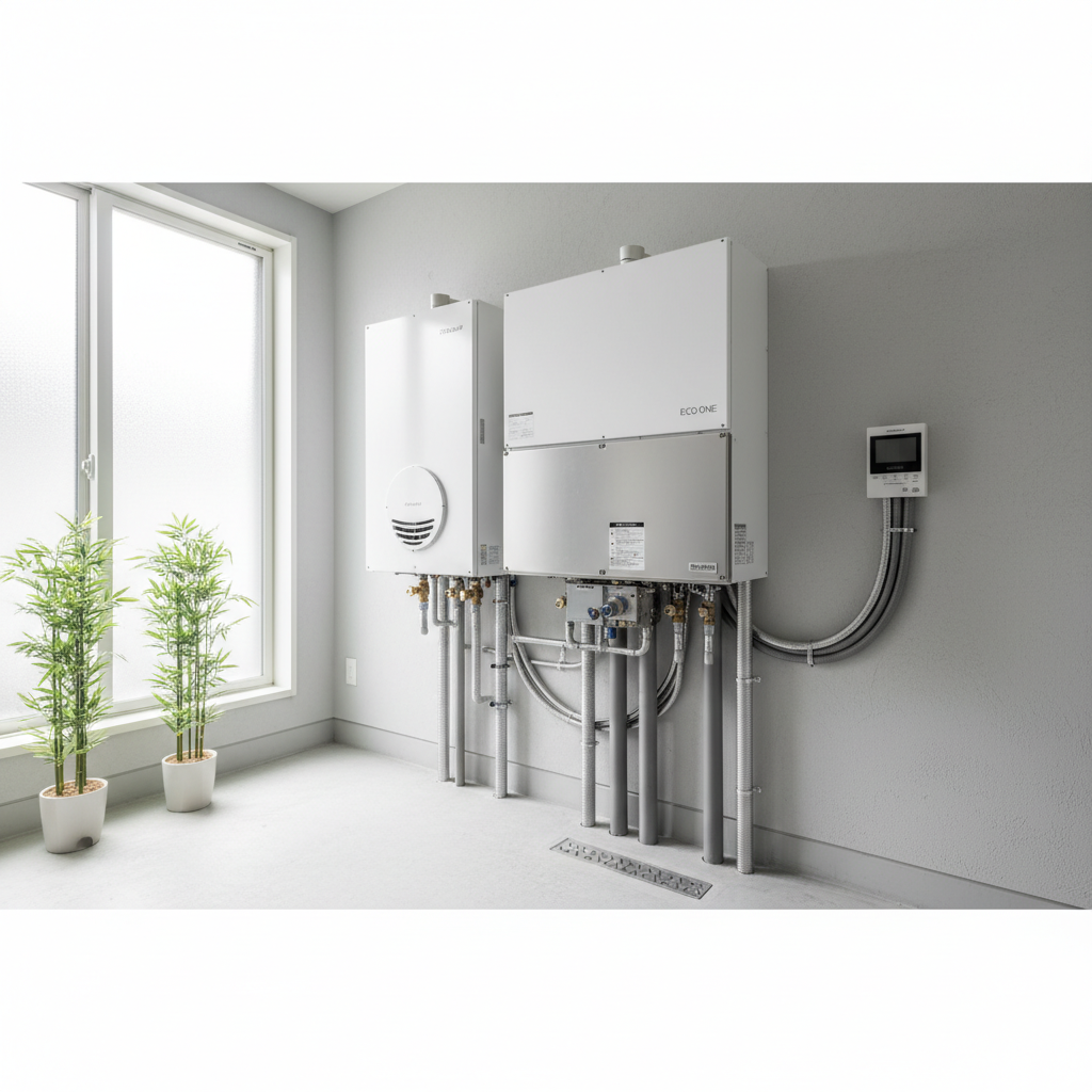 リンナイ製ハイブリッド給湯器「ECO ONE」の特徴と価格帯に関する画像