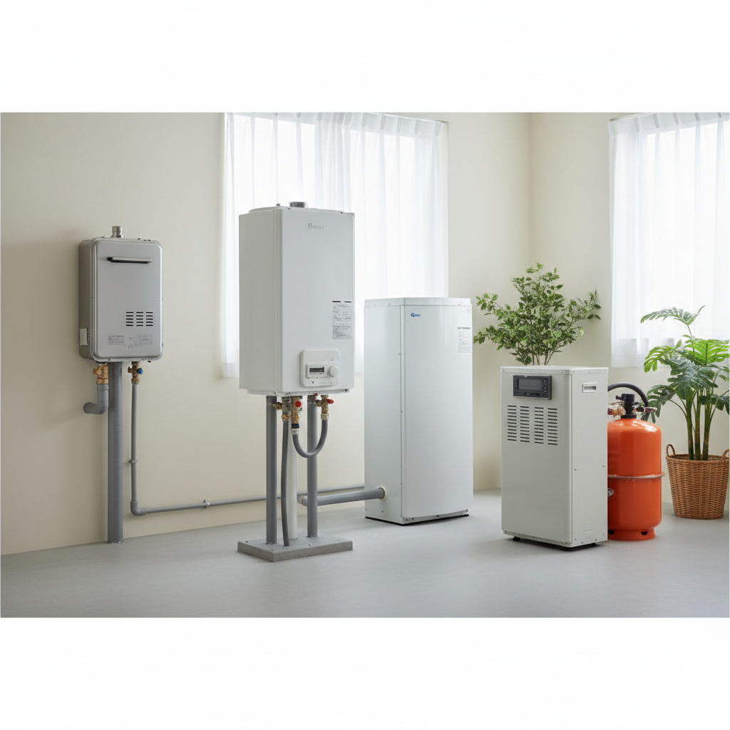 【種類別】ガス・電気・石油給湯器の寿命の目安に関する画像