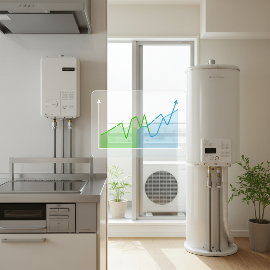 給湯器は電気とガスどちらが安いですか？コスト比較に関する画像