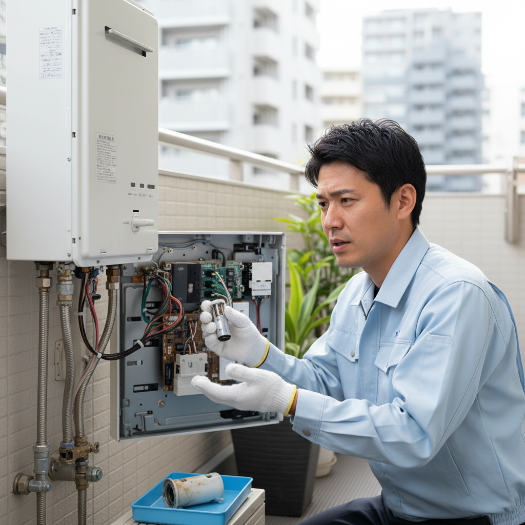 給湯器の中和器は自分で交換できるか？に関する画像
