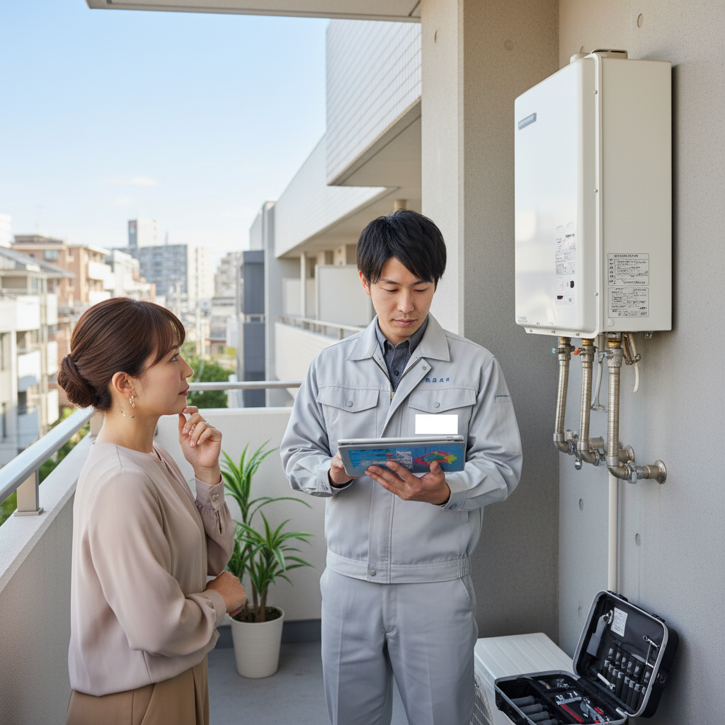 マンションのガス給湯器交換費用相場と注意点に関する画像