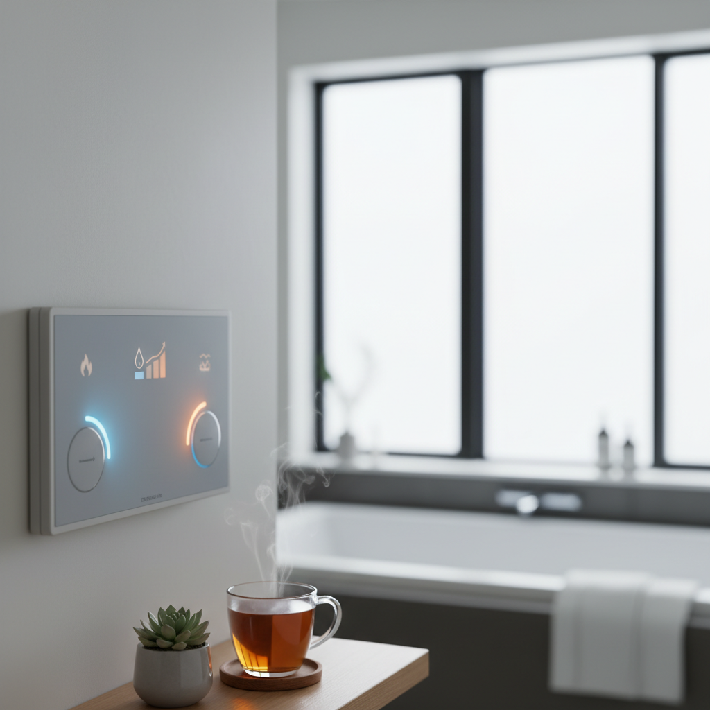 給湯器の温度設定がガス代に与える影響に関する画像