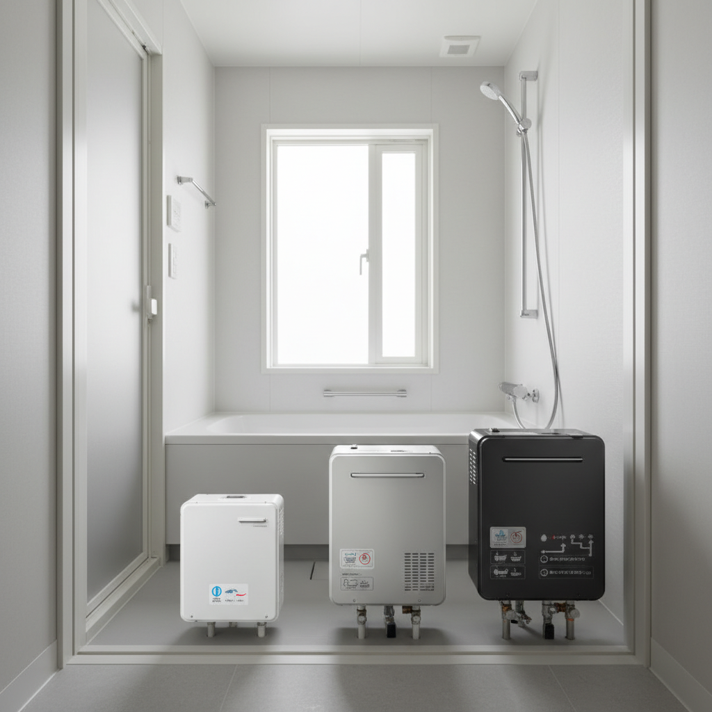 給湯器の種類別・費用相場に関する画像