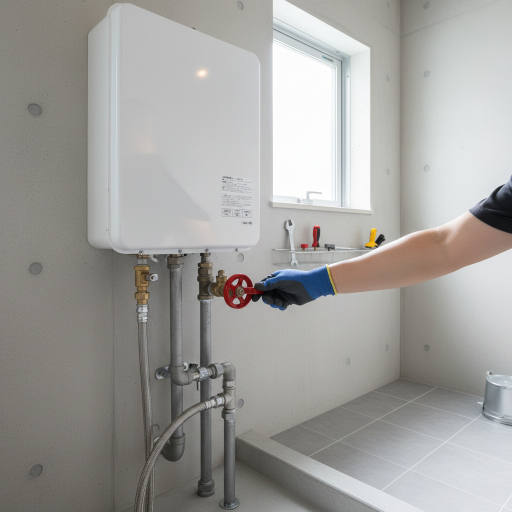 2. 止水栓を閉めて水を止めるに関する画像