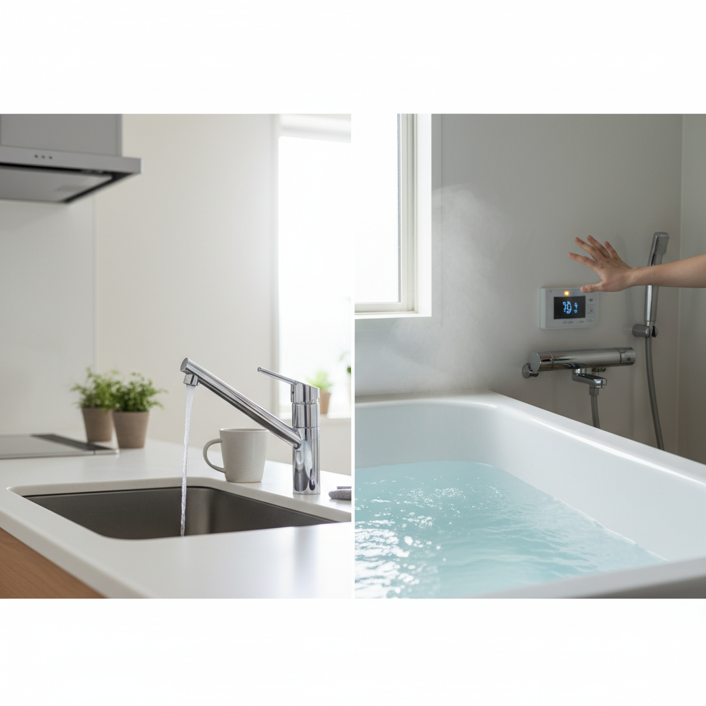 給湯器と風呂給湯器の機能の違いとは？に関する画像