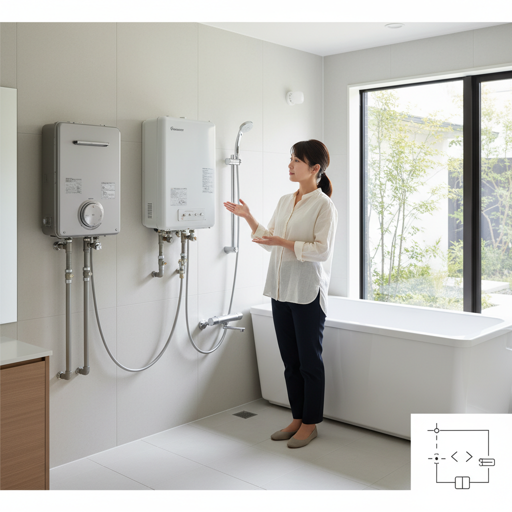 給湯器と風呂給湯器の違いは何ですか？に関する画像