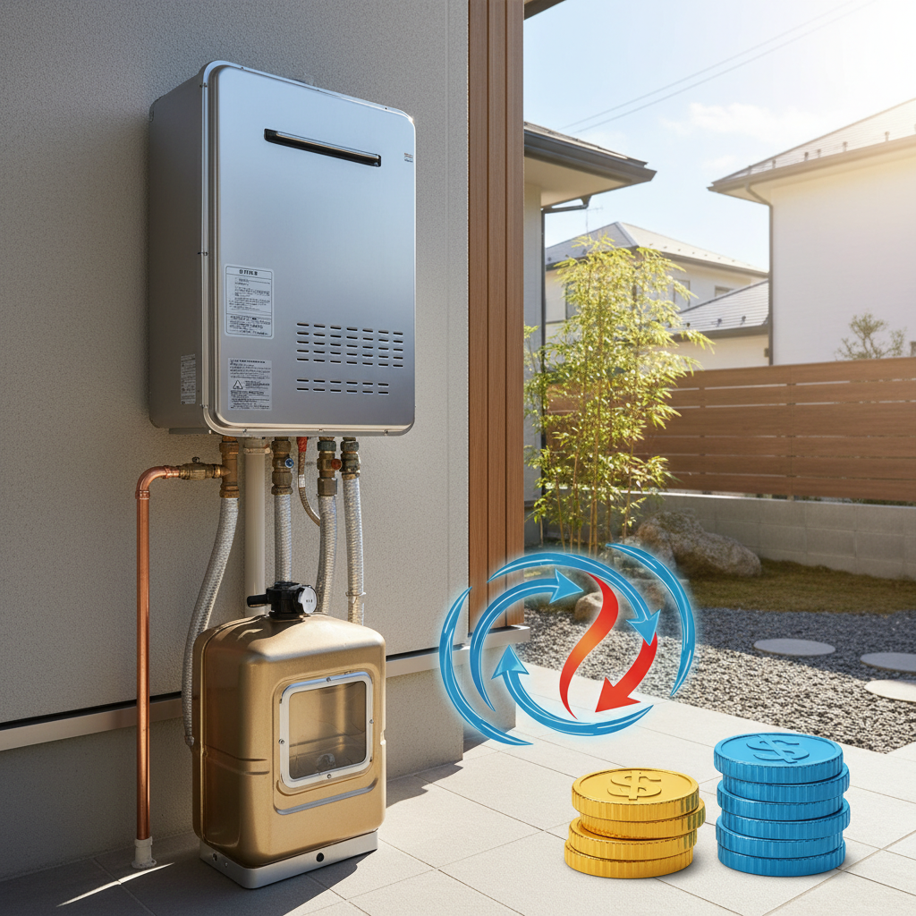 灯油給湯器のメリット|パワフルでランニングコストが安いに関する画像