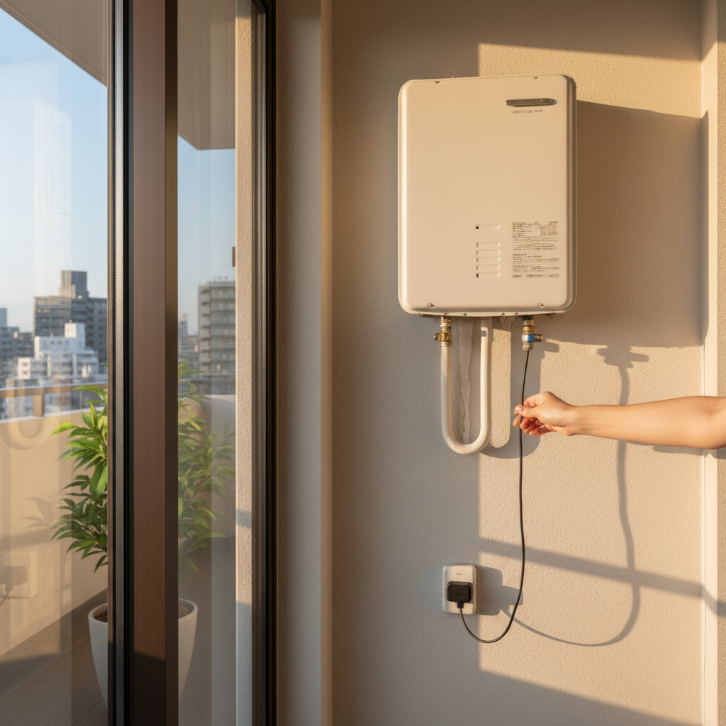 給湯器本体の電源は入っているか？に関する画像