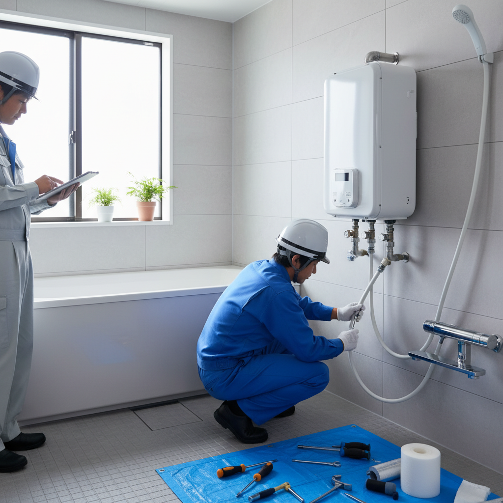 お風呂の灯油ボイラー交換費用の目安に関する画像