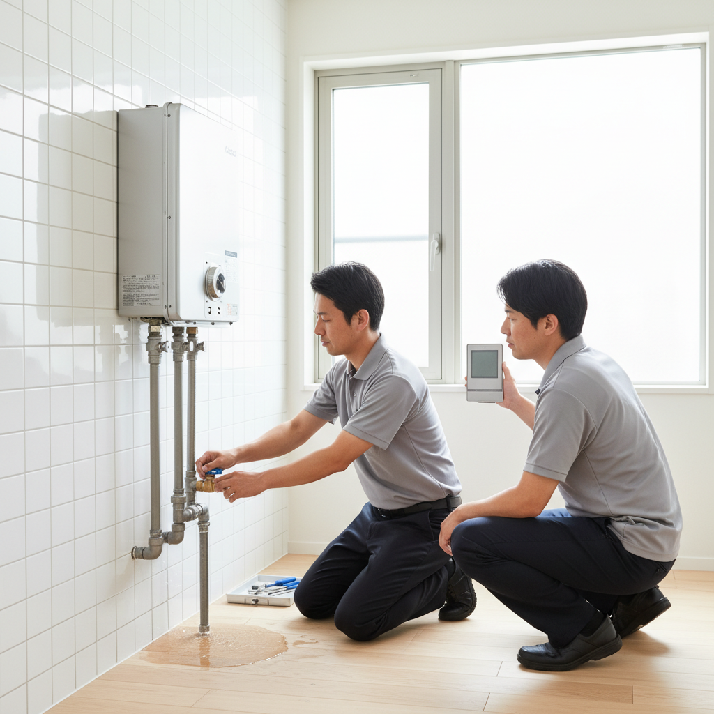 【重要】給湯器の水漏れを止める応急処置の手順に関する画像