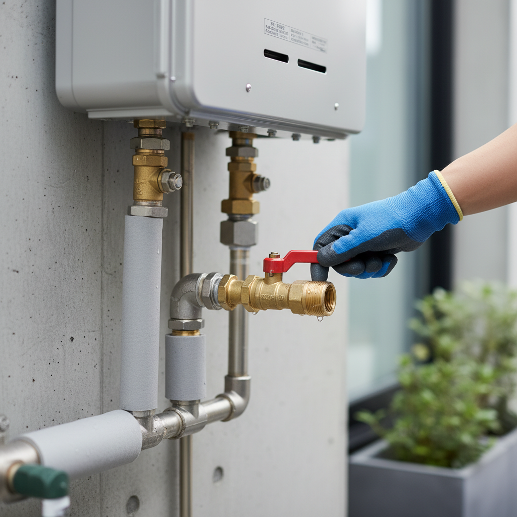 止水栓を閉めて水を止めるに関する画像