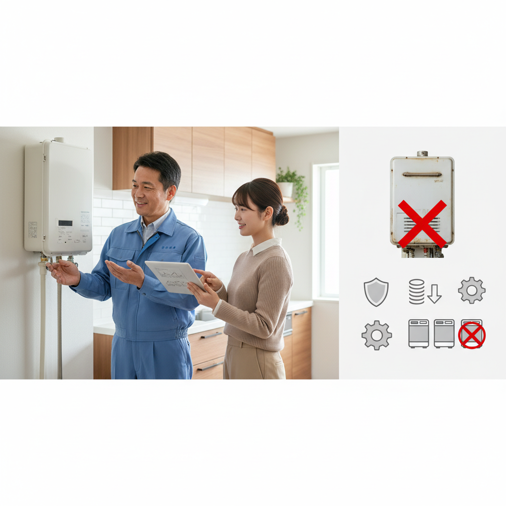 ガス会社(例:大阪ガス)に頼むメリット・デメリットに関する画像