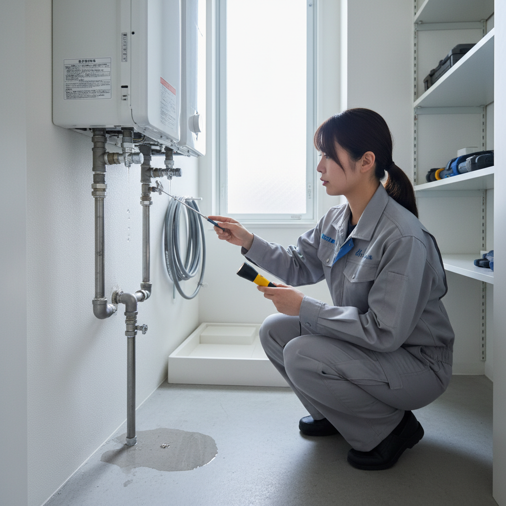 どこから水が漏れているか特定するに関する画像