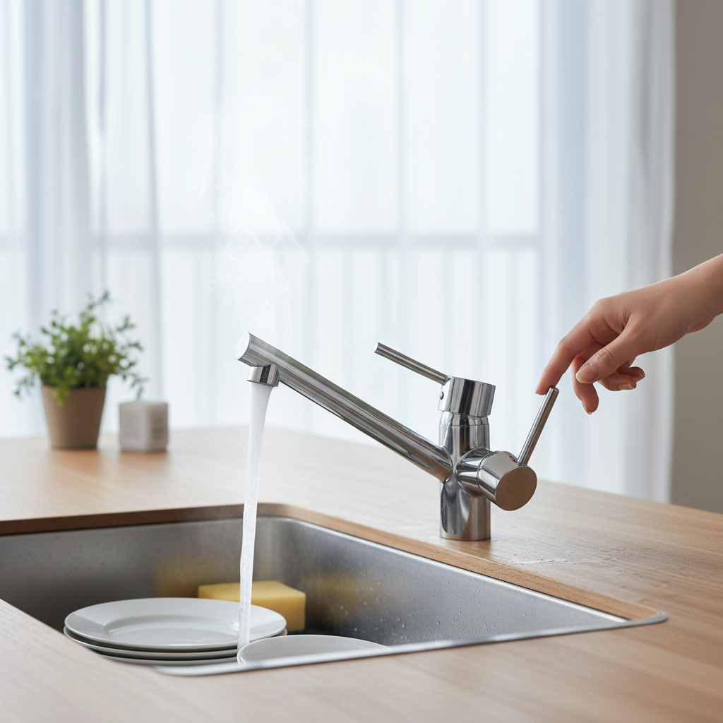 混合水栓での温度調整が非効率になるに関する画像