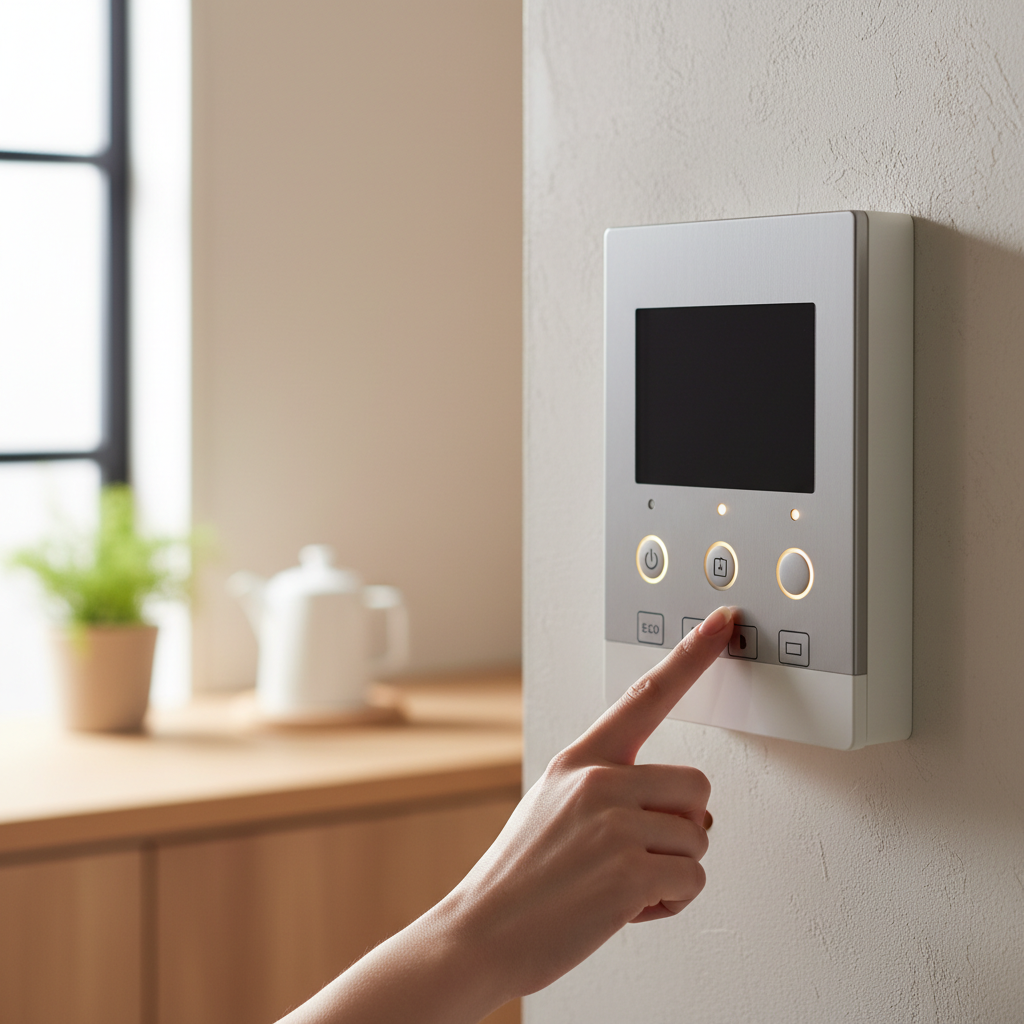 リモコン本体の電源や節電モードに関する画像