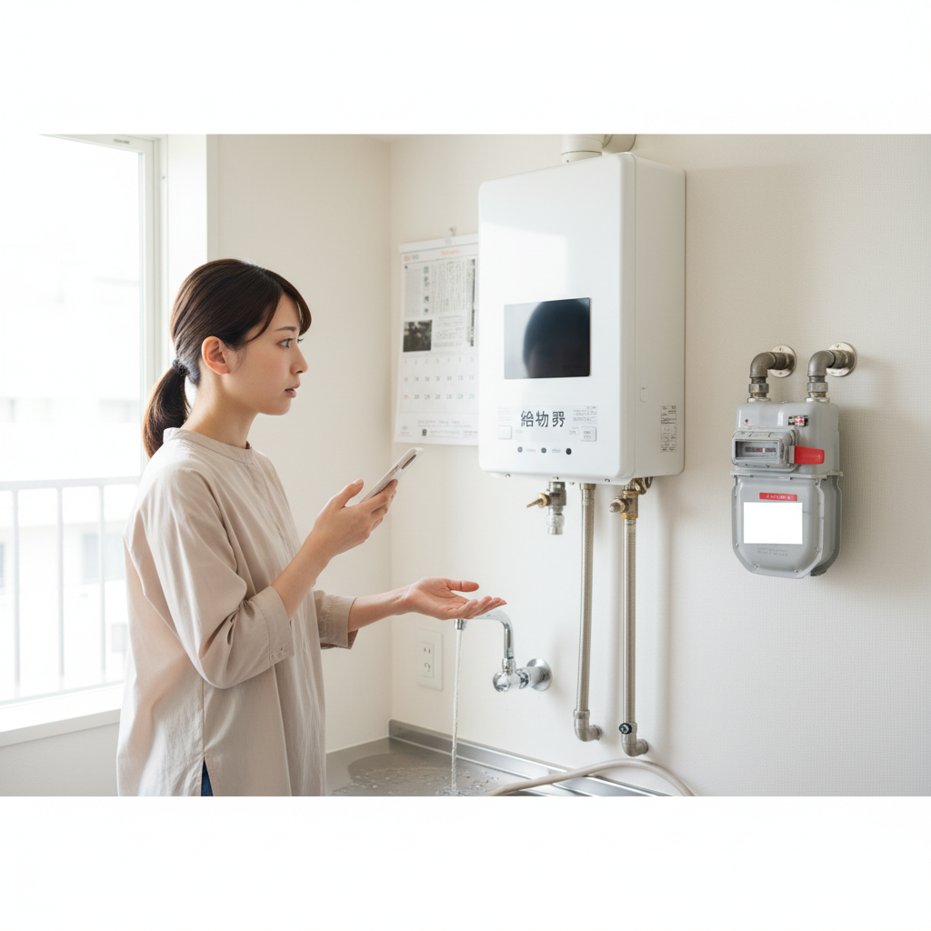 給湯器から突然お湯が出なくなった原因は？に関する画像