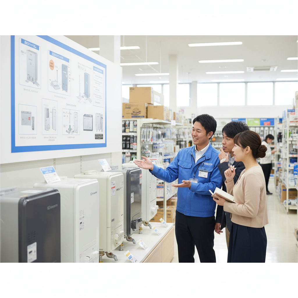 ホームセンターでの給湯器交換のメリット・デメリットに関する画像