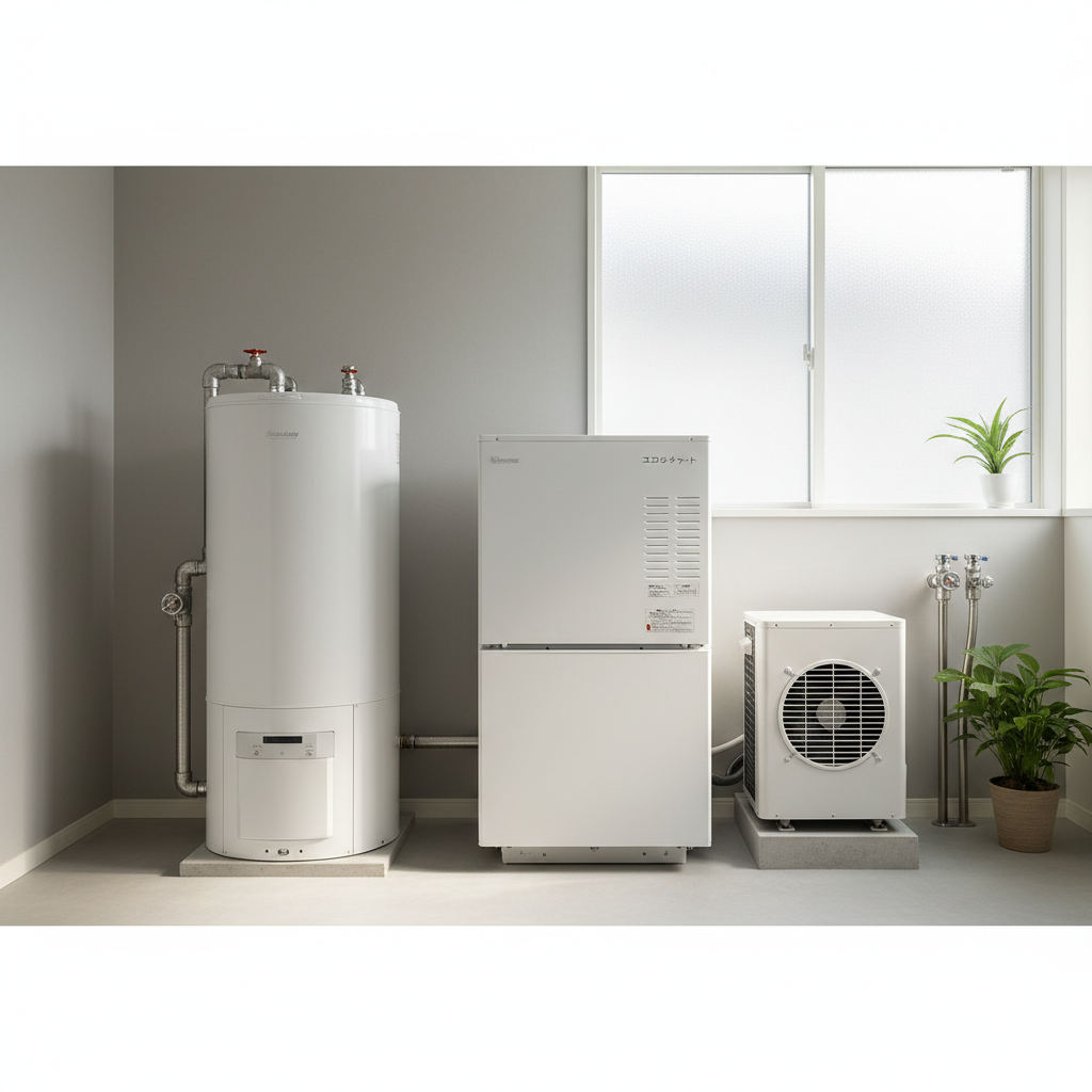 電気給湯器の種類：電気温水器とエコキュートに関する画像