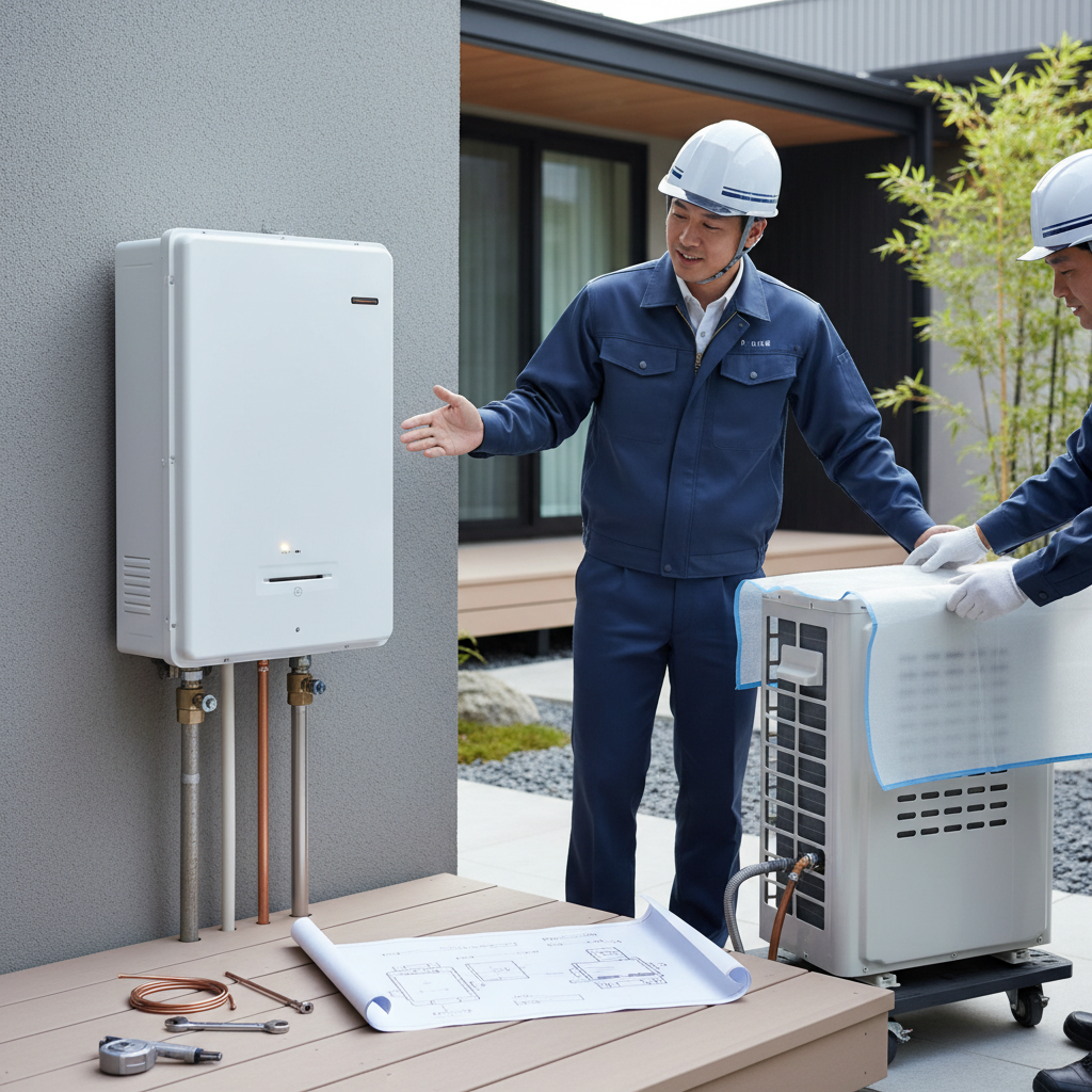 給湯器本体の価格と工事費の内訳に関する画像