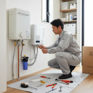 リンナイ 給湯器交換 diyに関する画像