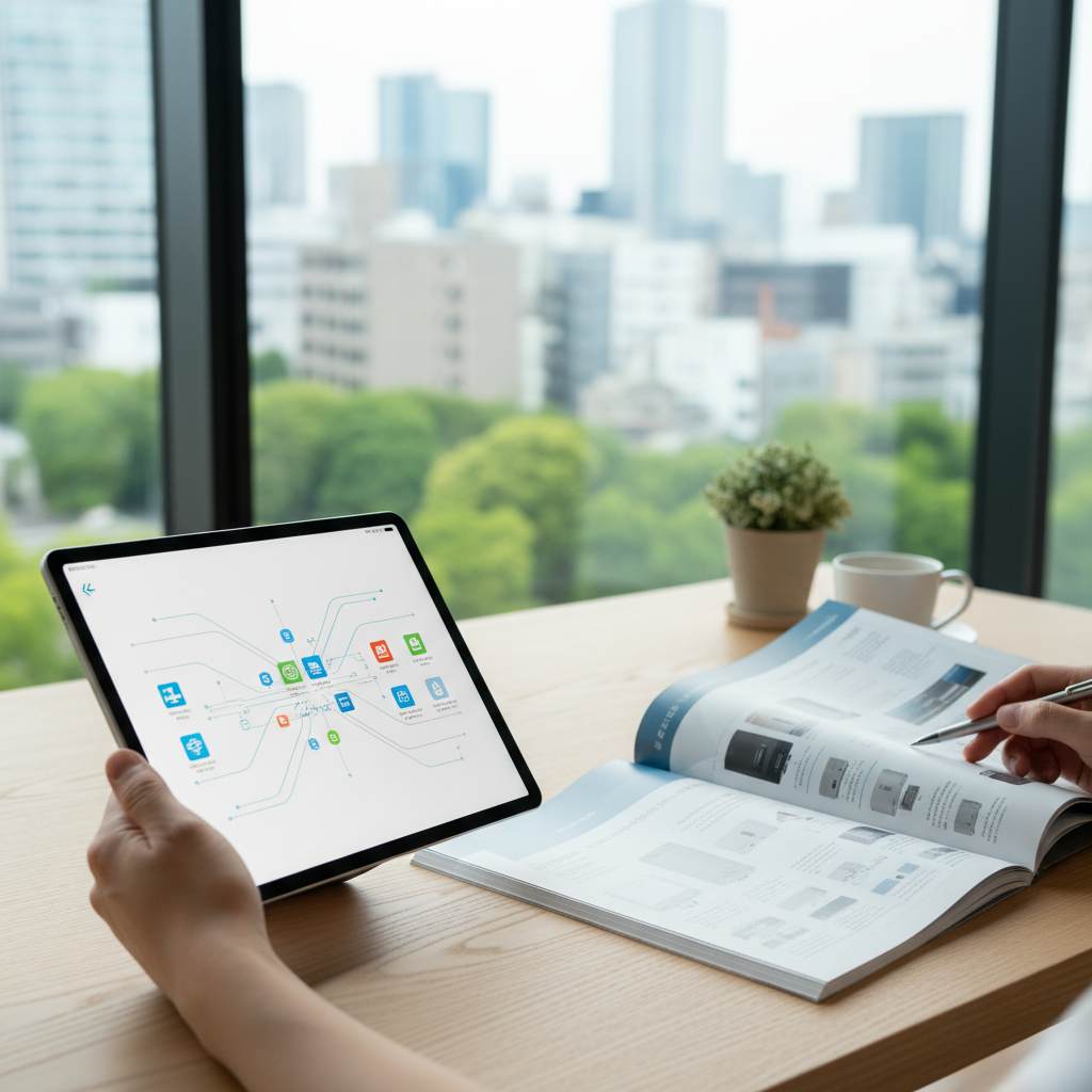 デジタル版と冊子版カタログの違いに関する画像