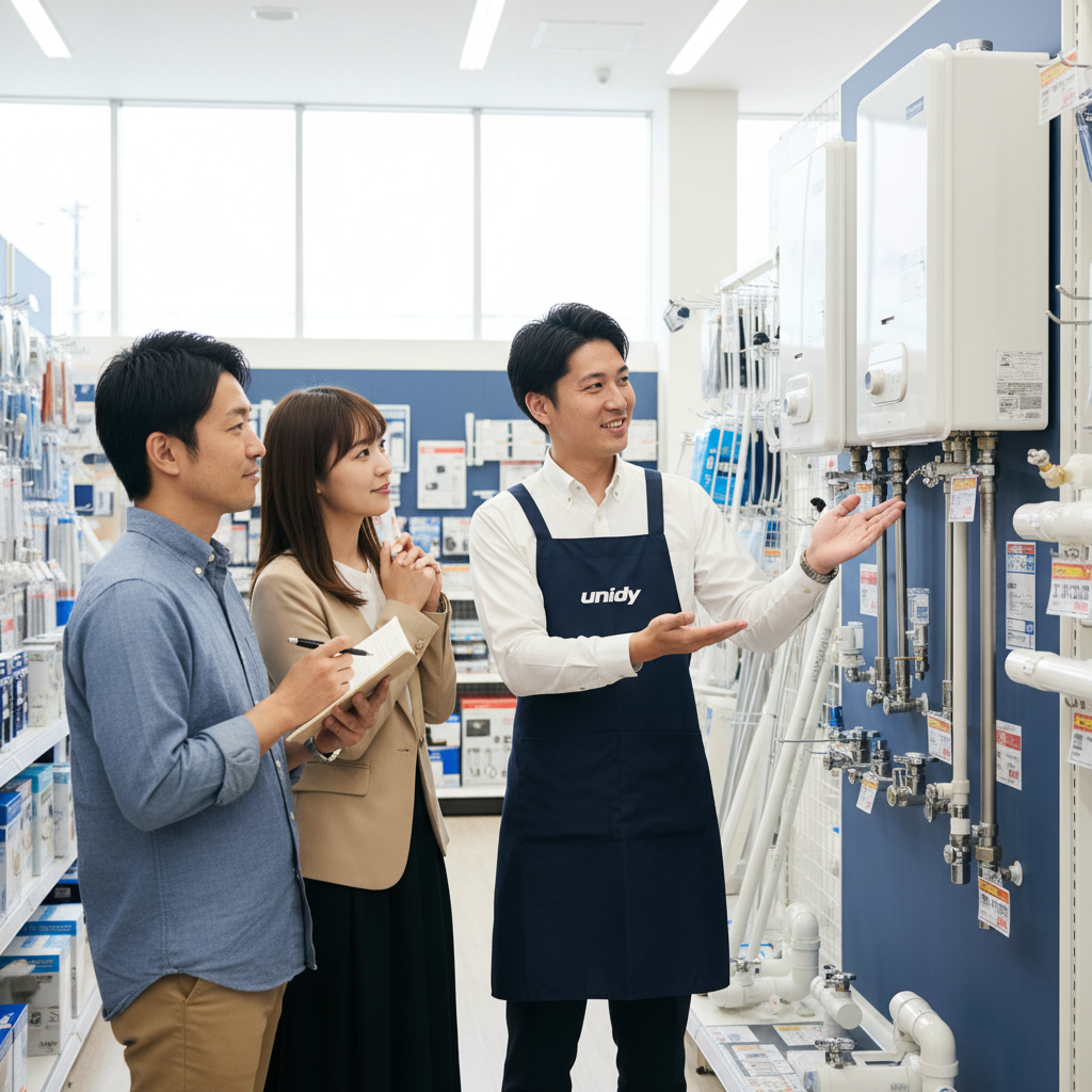 ユニディで給湯器交換を依頼するメリットに関する画像