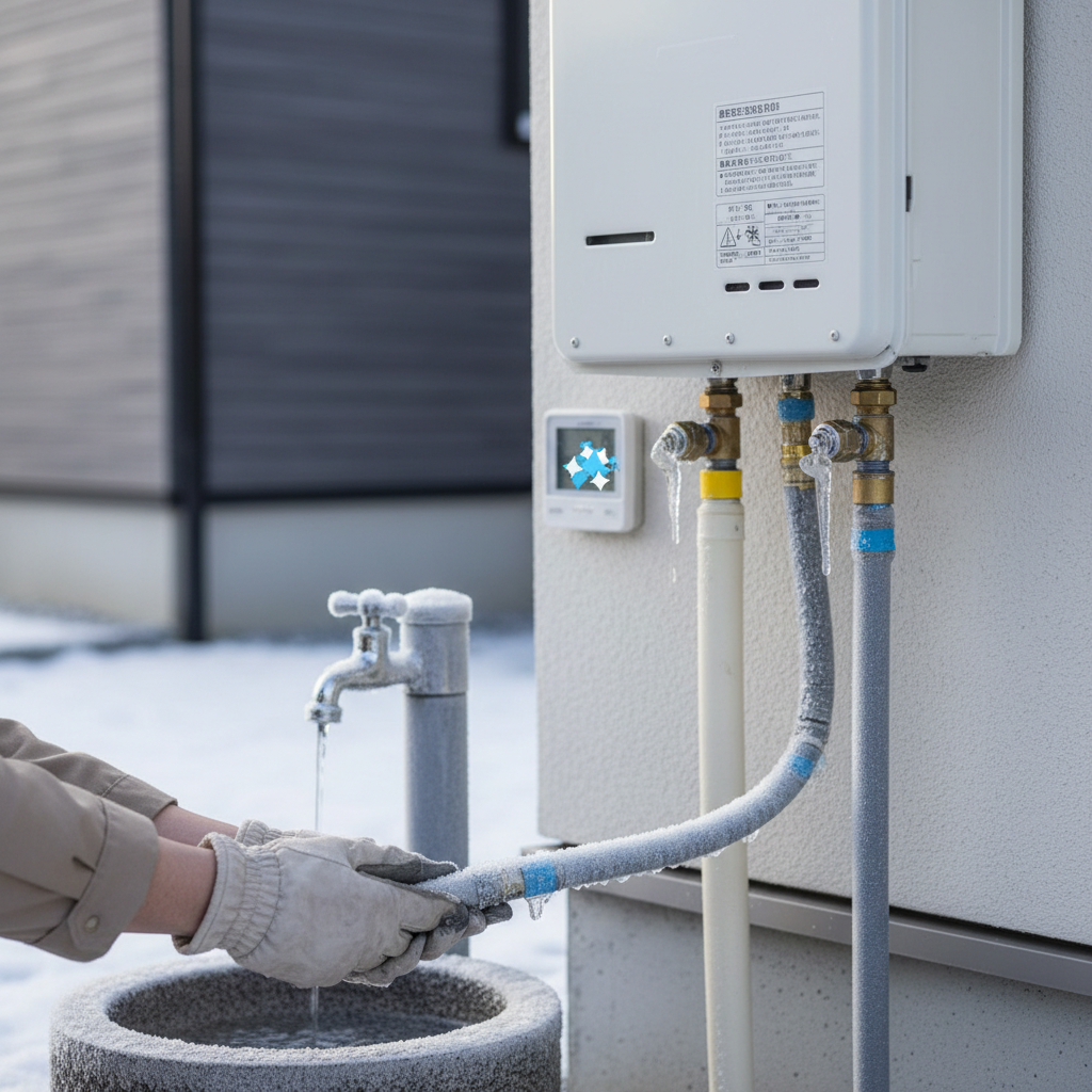 冬場の凍結が原因の場合に関する画像