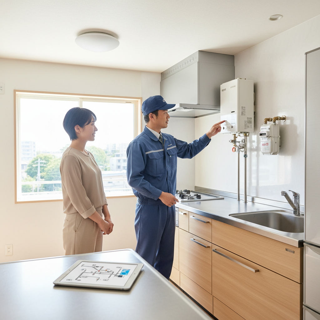 ガス会社に依頼する場合に関する画像