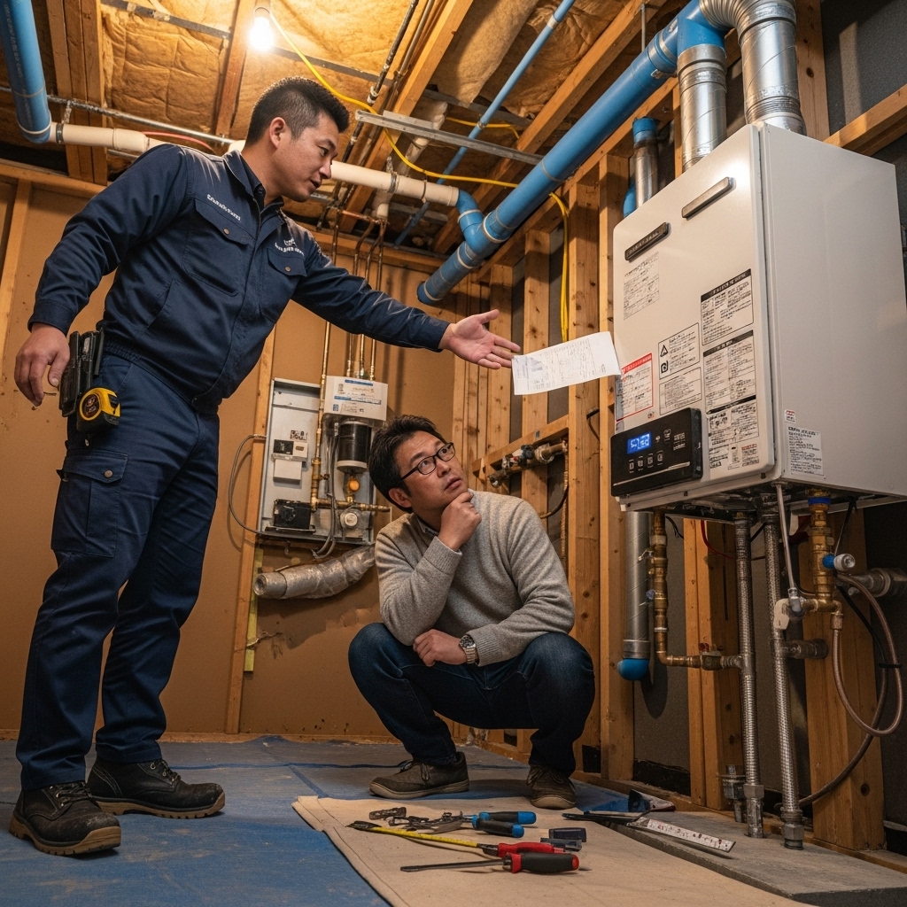 ガス給湯器の価格と工事費込みの相場