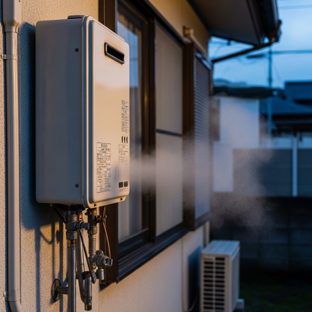 給湯器本体への負担と故障リスクに関する画像