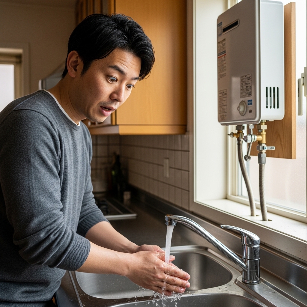 給湯器から突然お湯が出なくなった原因は？