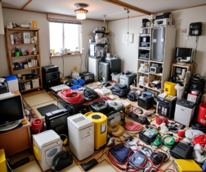 給湯器交換 部屋が汚い