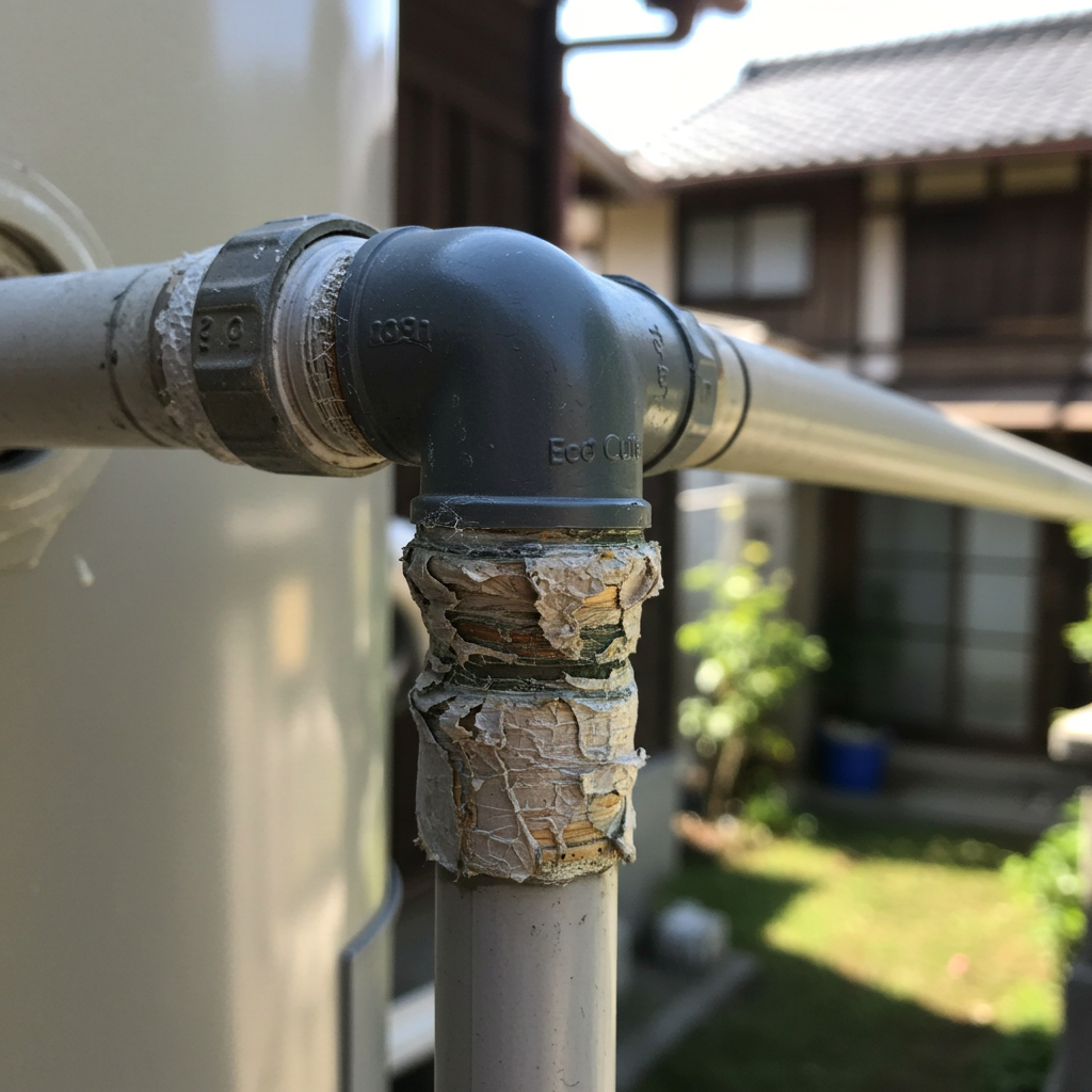 エコキュート 配管テープ 劣化の特徴